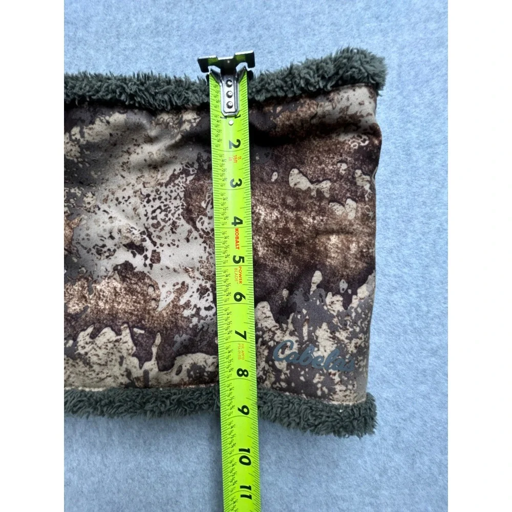 Cabelas Prairie Camo Neck Gaiter Gore-Tex Infinium Fleece Lined